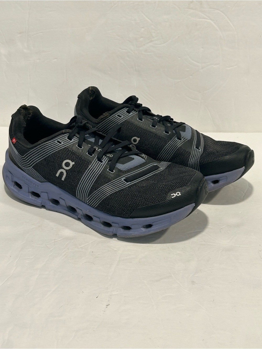 ON Running Cloudgo Men's Running Shoes, Black/Shale, Cushioned, Engineered, 8.5